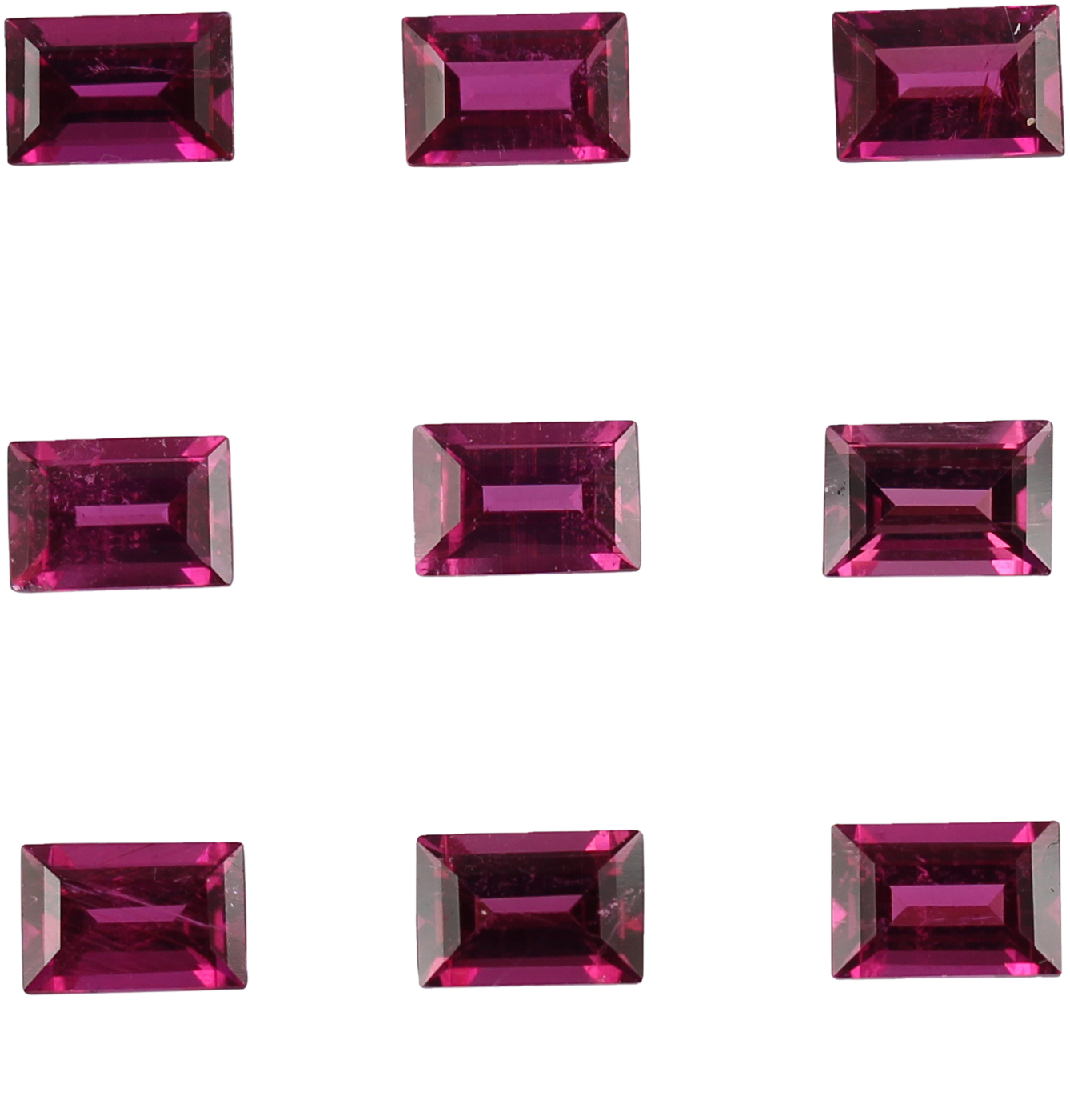 6x4mm Baguette Rubellite