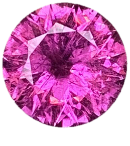 9.8mm Round Fuchsia Color Rubellite