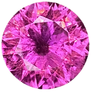 9.8mm Round Fuchsia Color Rubellite