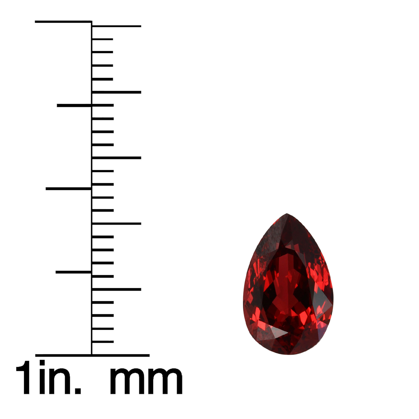 2.96ct Pear Shape Red Spinel