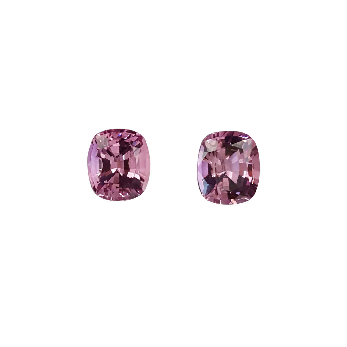 Cushion Medium Pink Spinel Pair