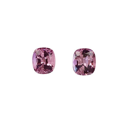 Cushion Medium Pink Spinel Pair