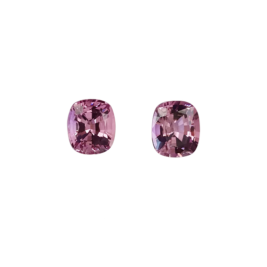 Cushion Medium Pink Spinel Pair