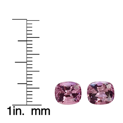 Cushion Medium Pink Spinel Pair