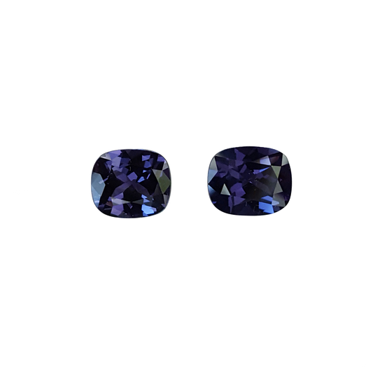 2.07ct Cushion Spinel Pair