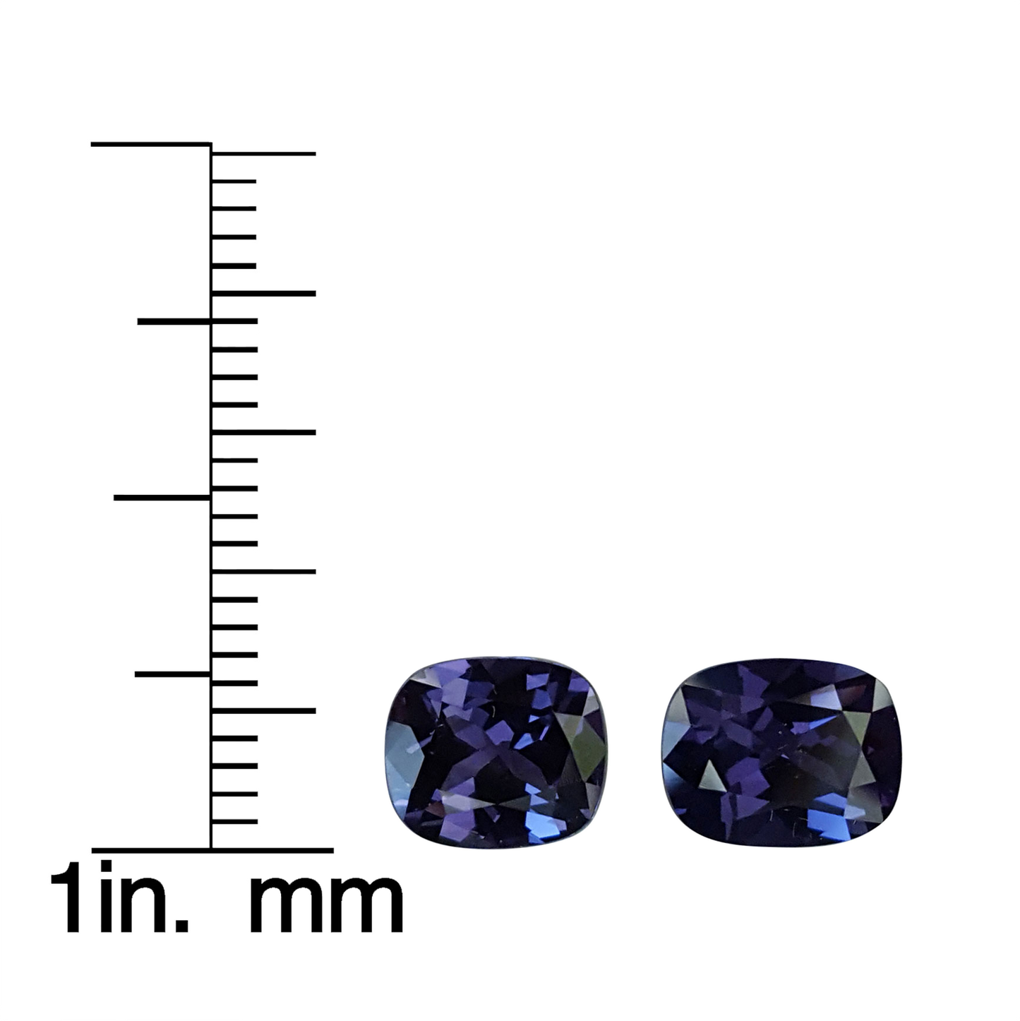 2.07ct Cushion Spinel Pair