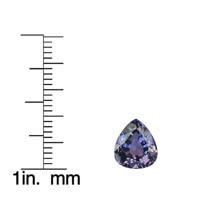 2.52ct Pear Shape Light Violet Spinel