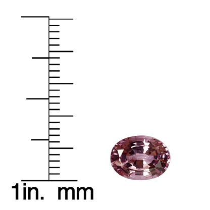 9.1x7mm Oval Lilac Spinel