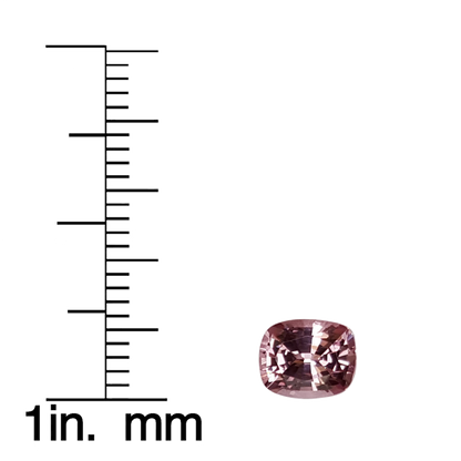1.29ct Cushion Medium Pink Spinel