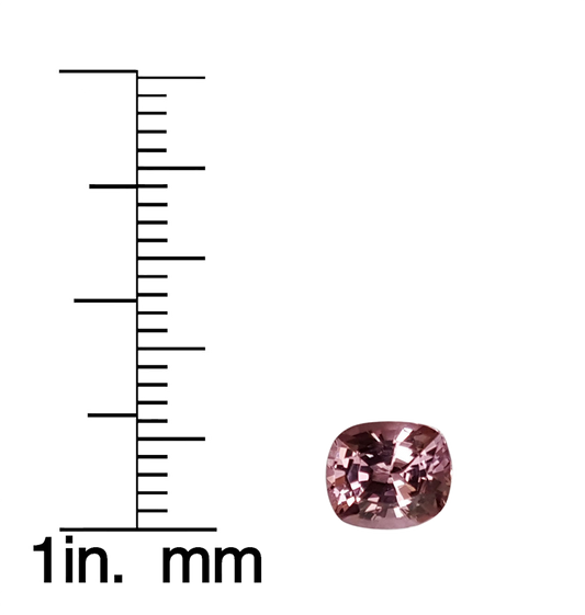 1.35ct Cushion Medium Pink Spinel