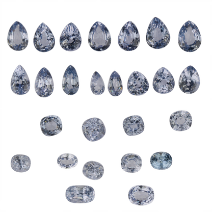 Mixed Shape Light Violet Spinel