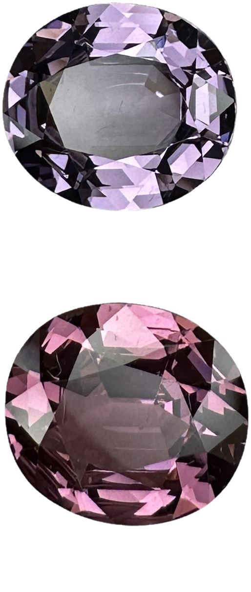 5.29ct Oval Mixed Spinel Pair