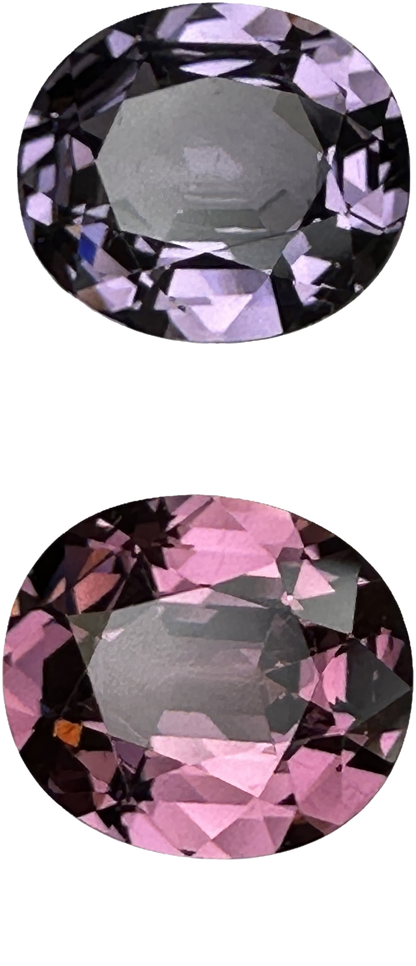 5.29ct Oval Mixed Spinel Pair