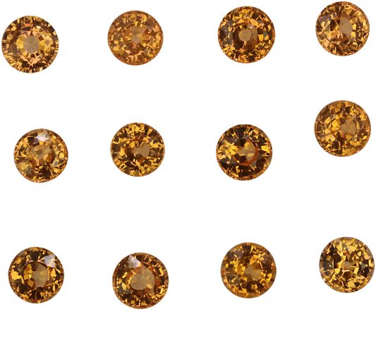 5mm Round Fanta Spessartite