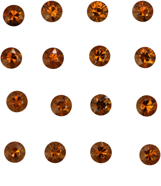 5mm Round Fanta Spessartite