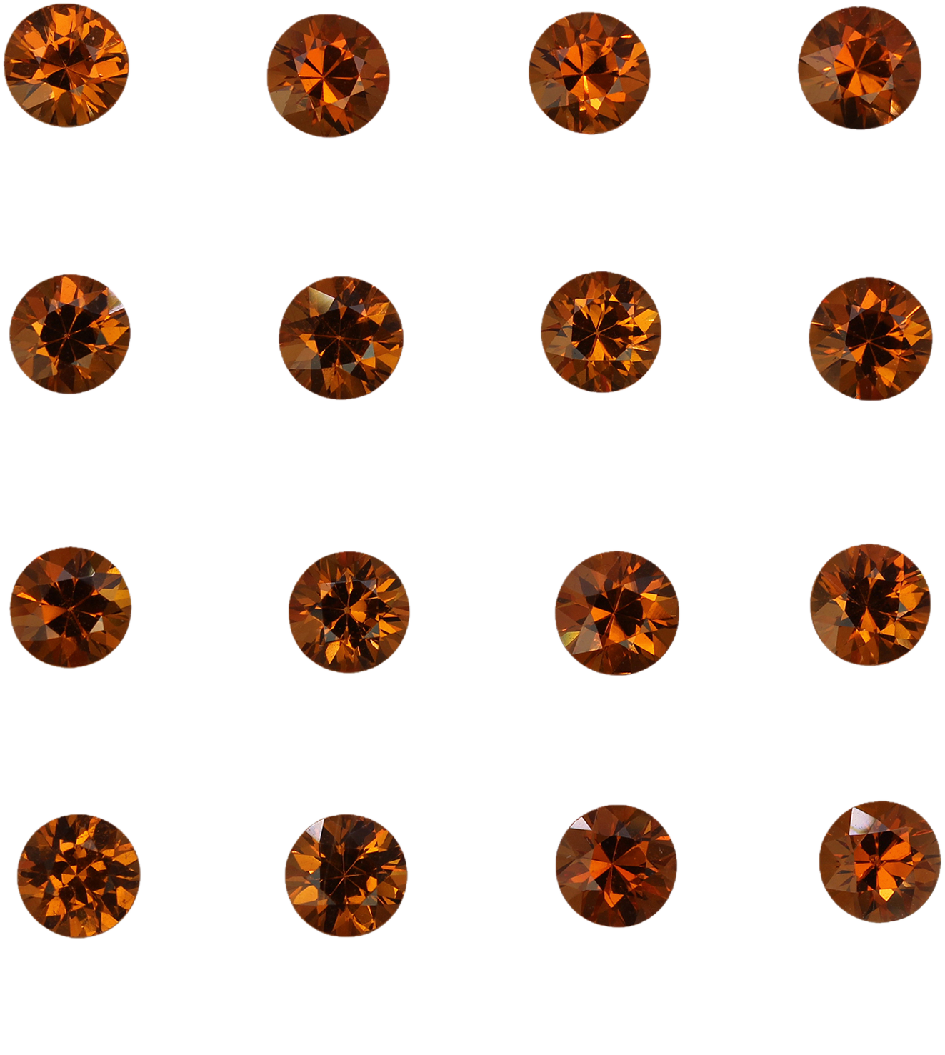 5mm Round Deep Orange Spessartite