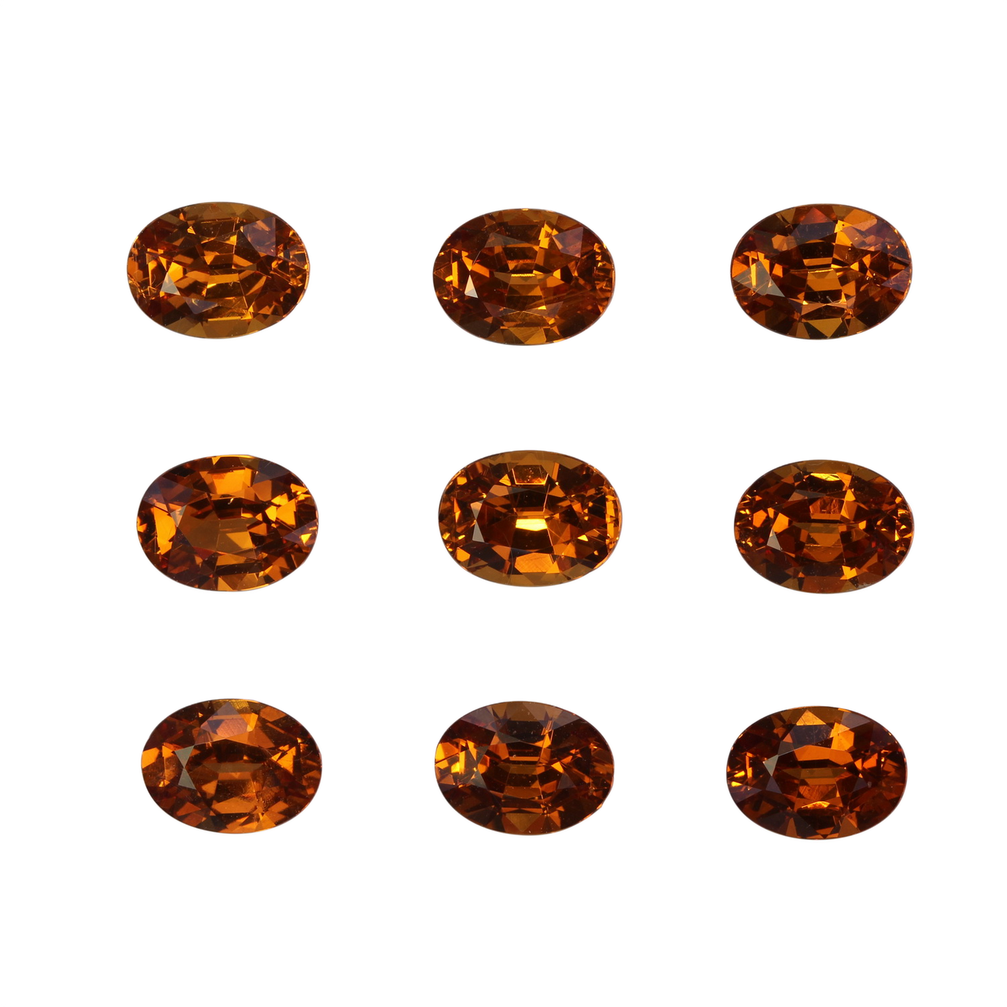 8x6mm Oval Deep Orange Spessartite