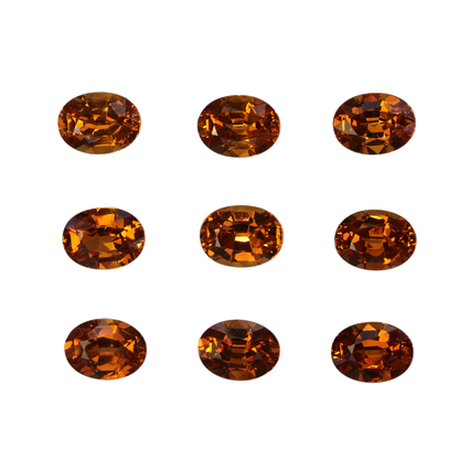 8x6mm Oval Deep Orange Spessartite