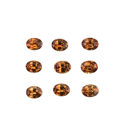 8x6mm Oval Deep Orange Spessartite