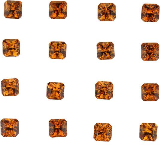 4mm Octagon Spessartite