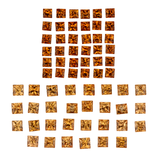 3mm Princess Cut Spessartite