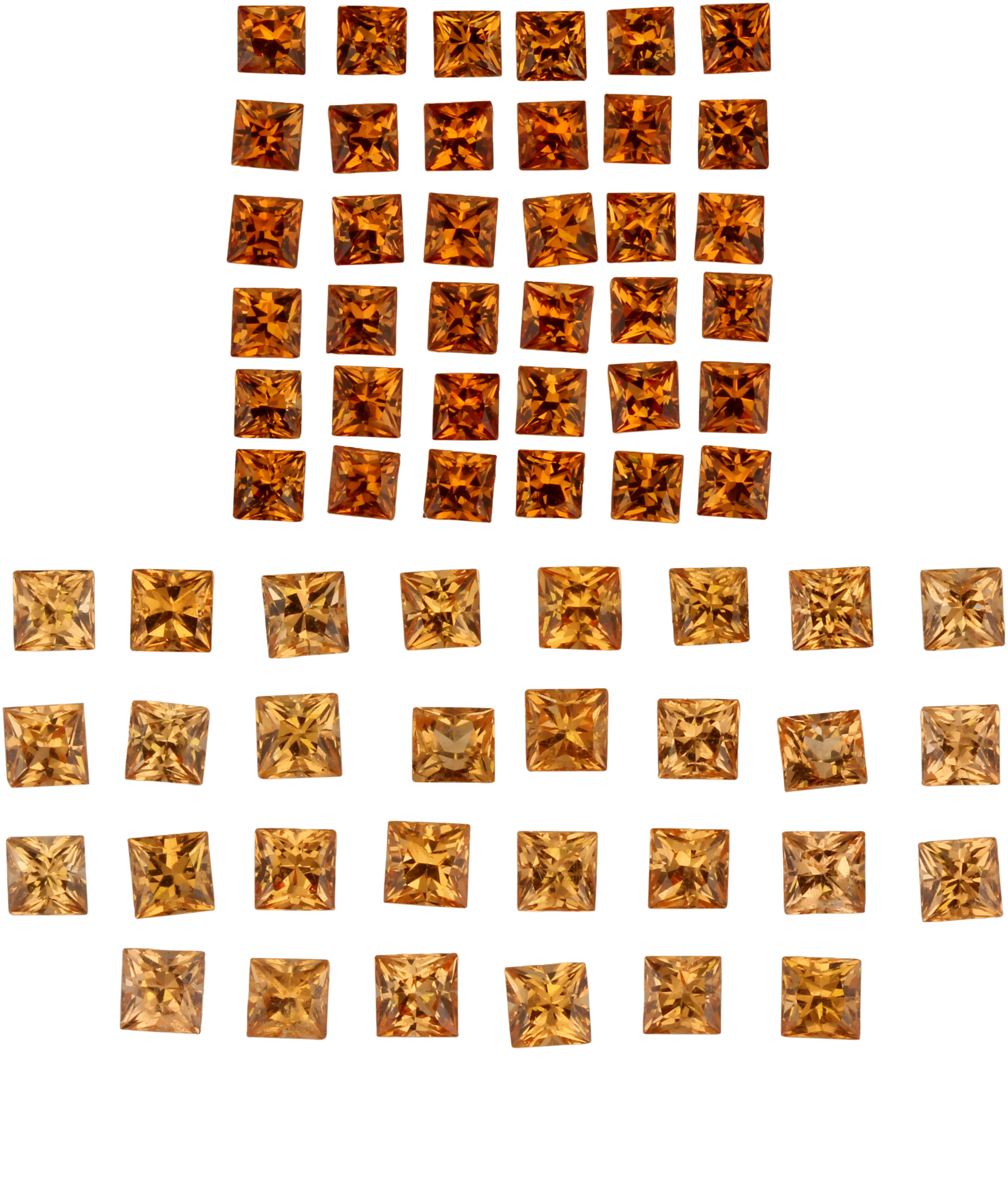 2.5mm Princess Cut Spessartite