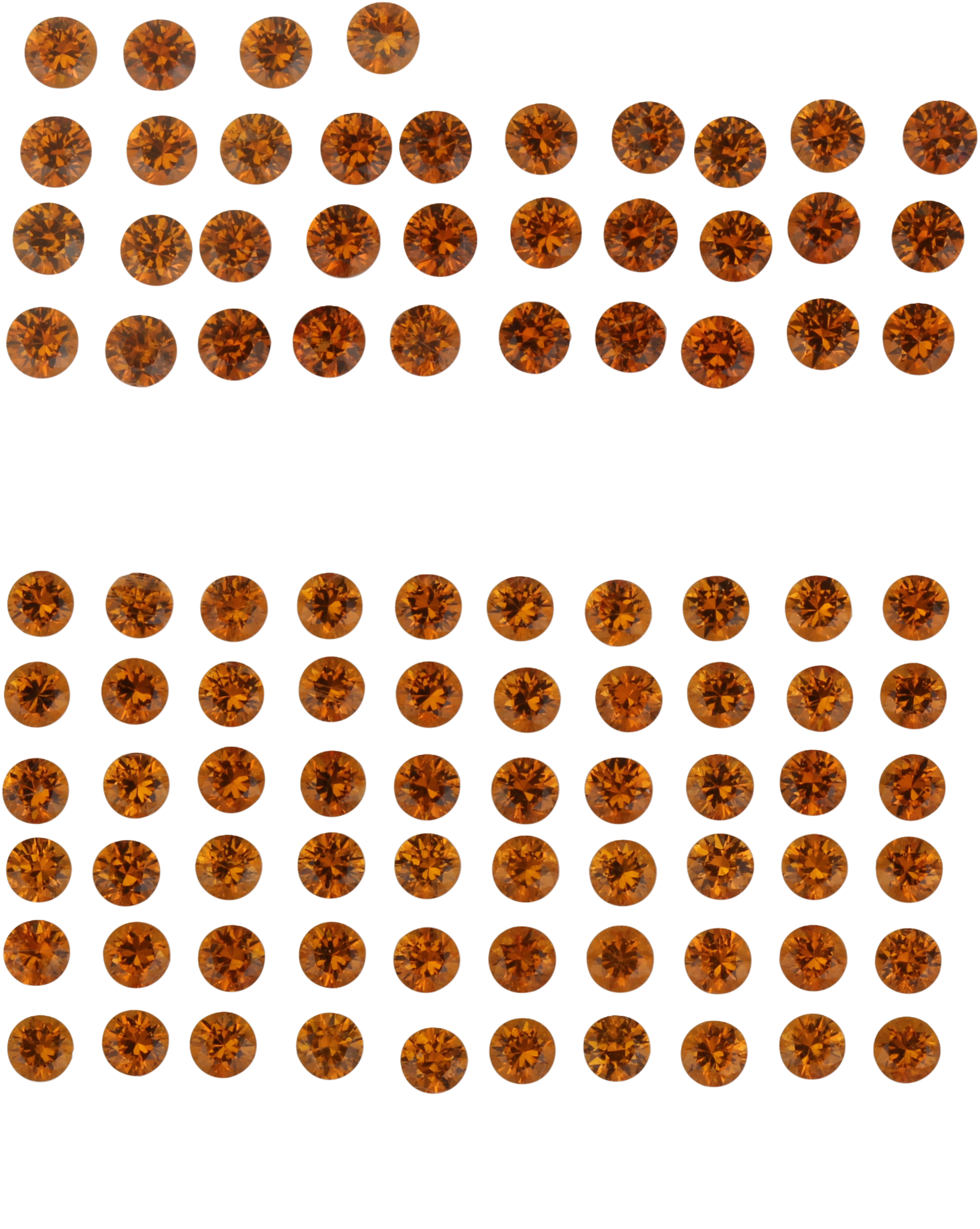 2.5mm Round Fanta Spessartite