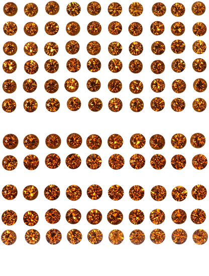 2.3mm Round Fanta Spessartite