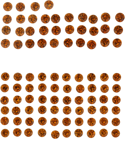 2.3mm Round Fanta Spessartite