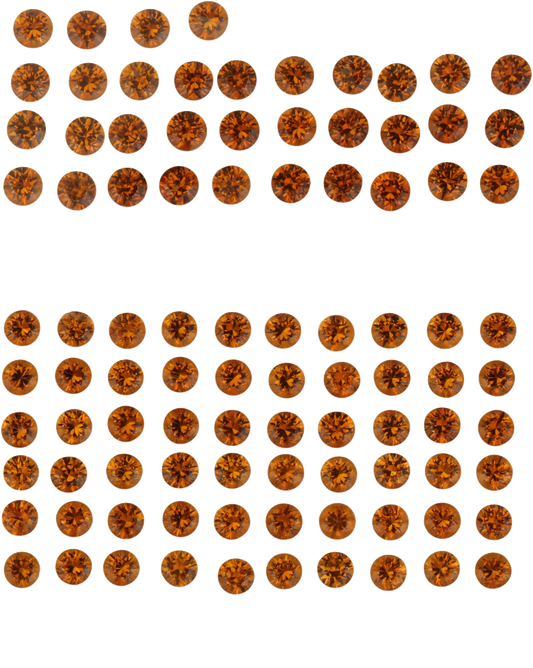 2.3mm Round Fanta Spessartite
