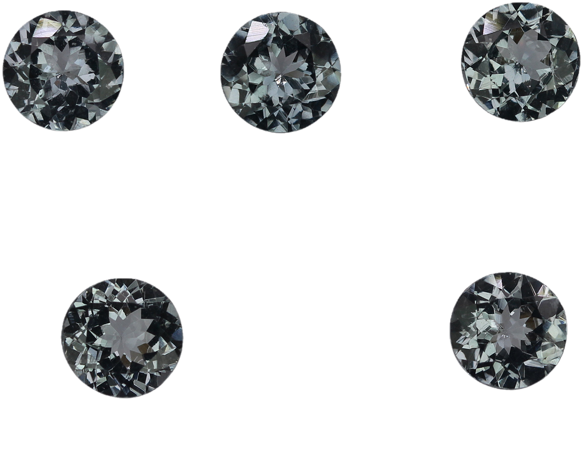 6.5mm Round Medium Grey Spinel