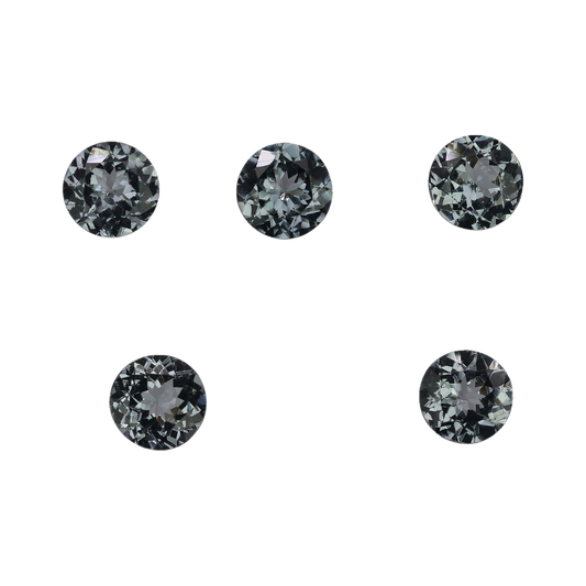 6.5mm Round Medium Grey Spinel