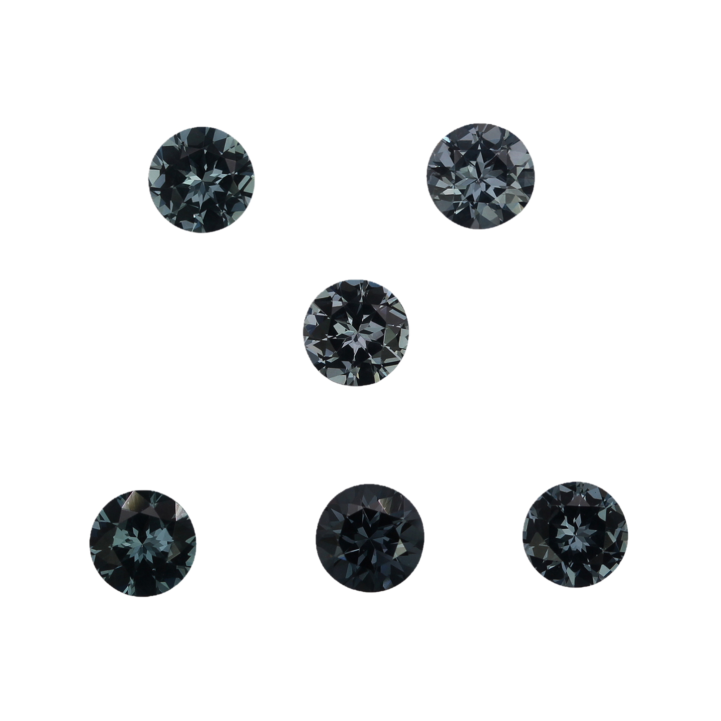 5.5mm Round Deep grey Spinel