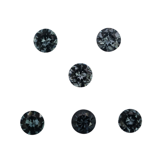 5.5mm Round Deep grey Spinel