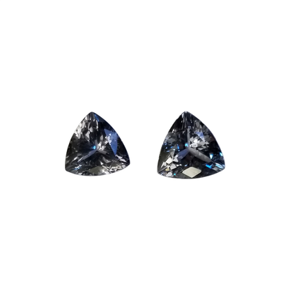 8mm Trillion Grey Spinel Pair