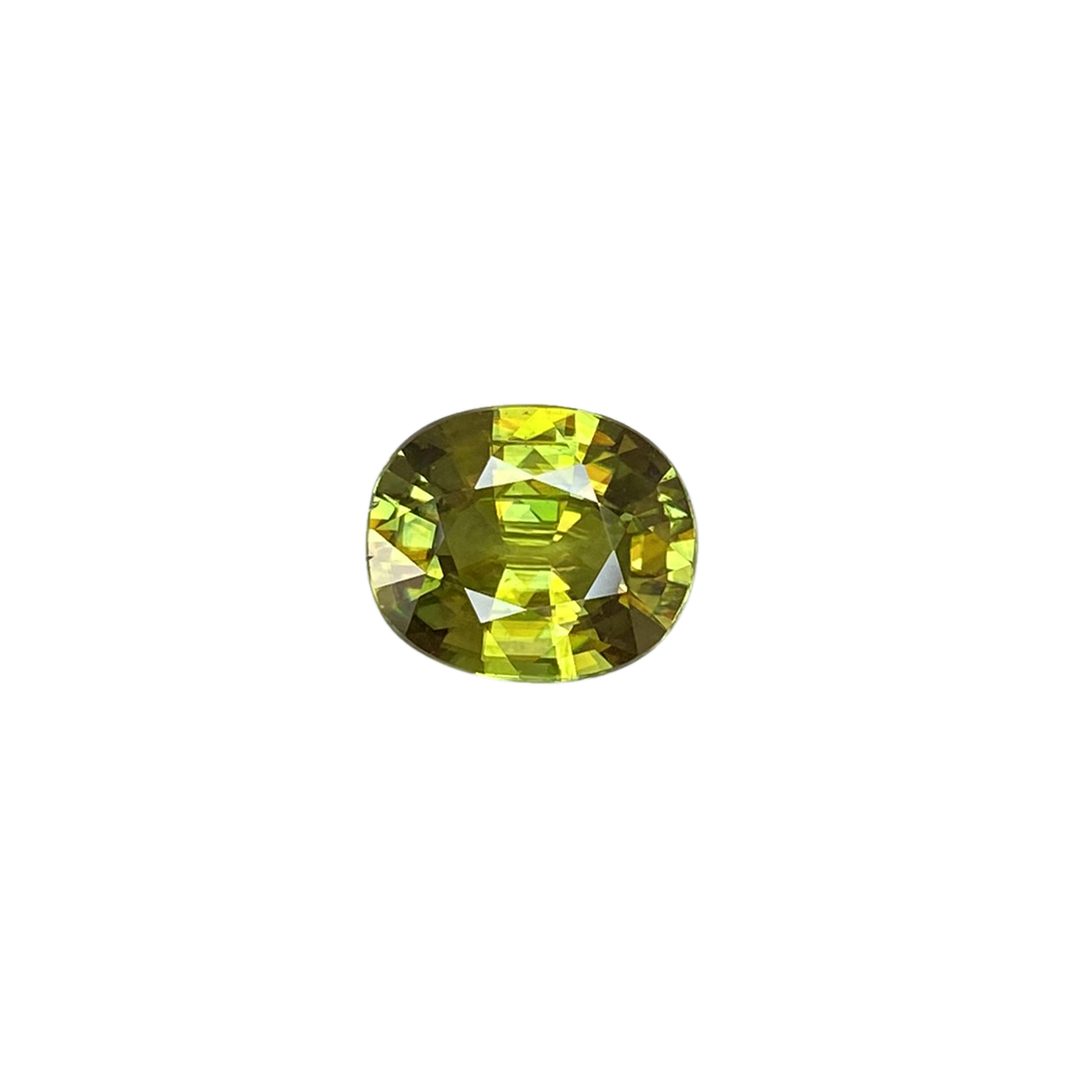 4.2ct Oval Medium Green Sphene