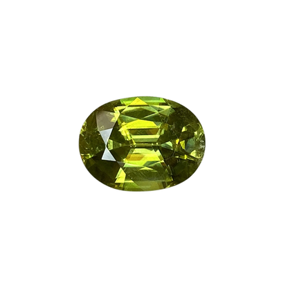 5.11ct Oval Medium Green Sphene
