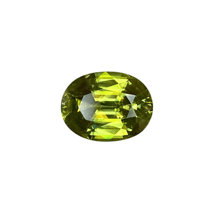 5.11ct Oval Medium Green Sphene