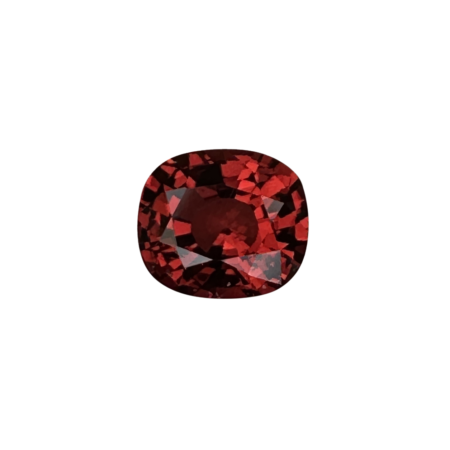 1.3ct Cushion Red-Orange Spinel