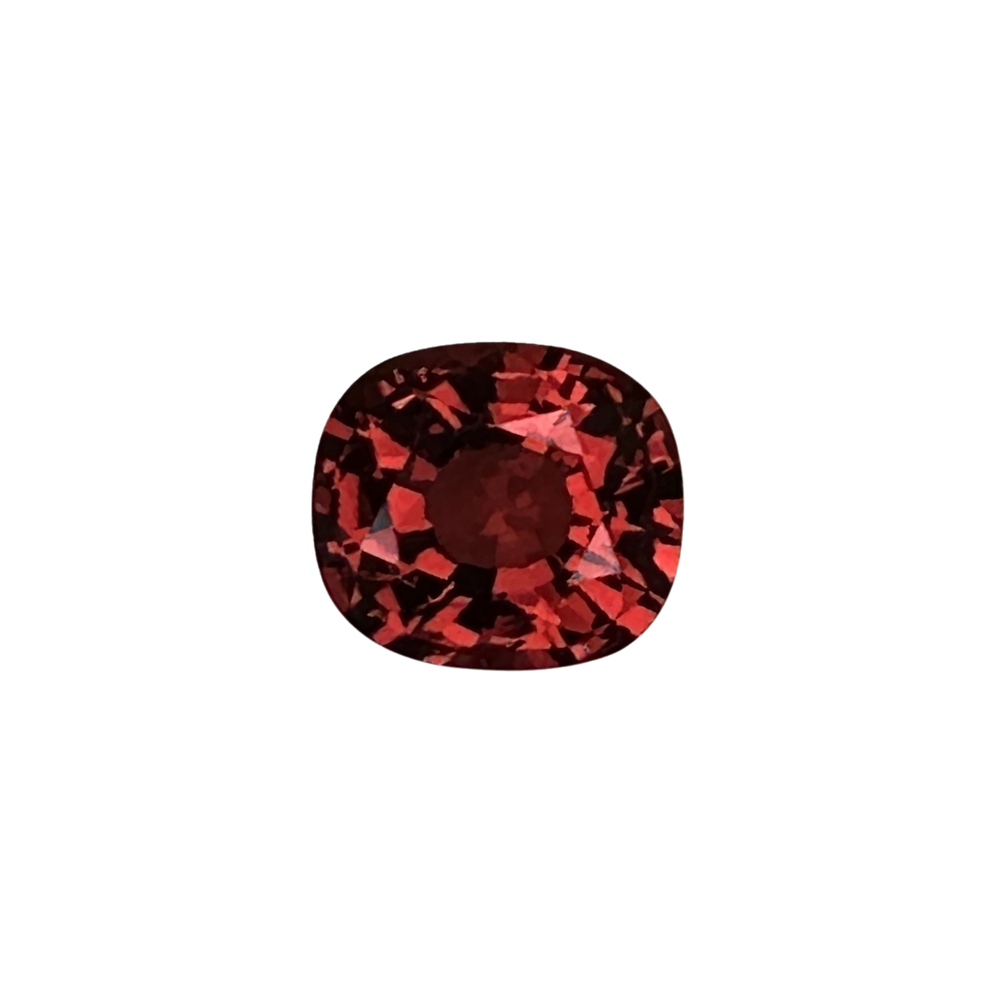 1.3ct Cushion Red-Orange Spinel