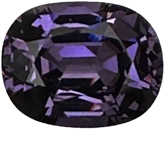 6.79ct Cushion Purple Spinel
