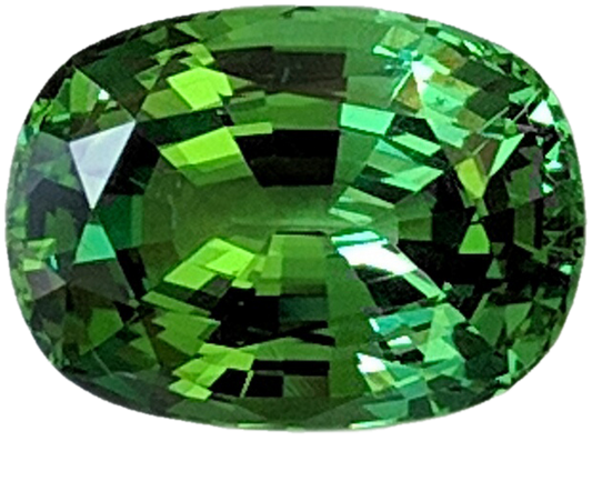 3.11ct Cushion Bright Green Tsavorite