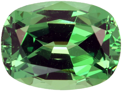 3.11ct Cushion Bright Green Tsavorite