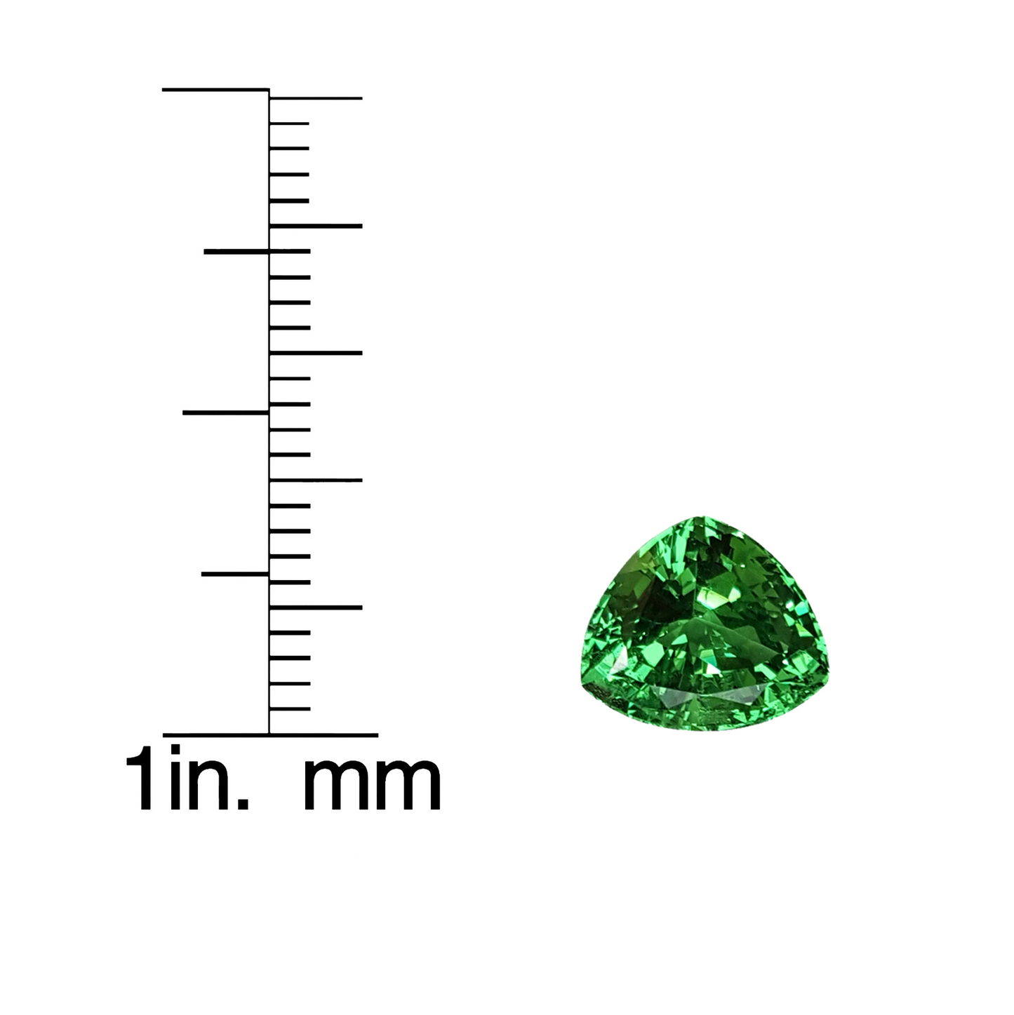 2.42ct Trillion Bright Green Tsavorite