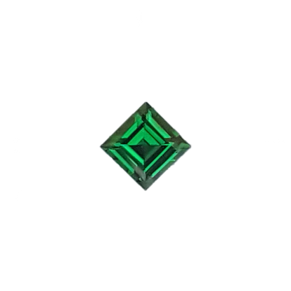 3.7mm Square Fine Intense Green Tsavorite