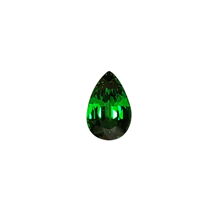 0.9ct Pear Shape Deep Minty Green Tsavorite