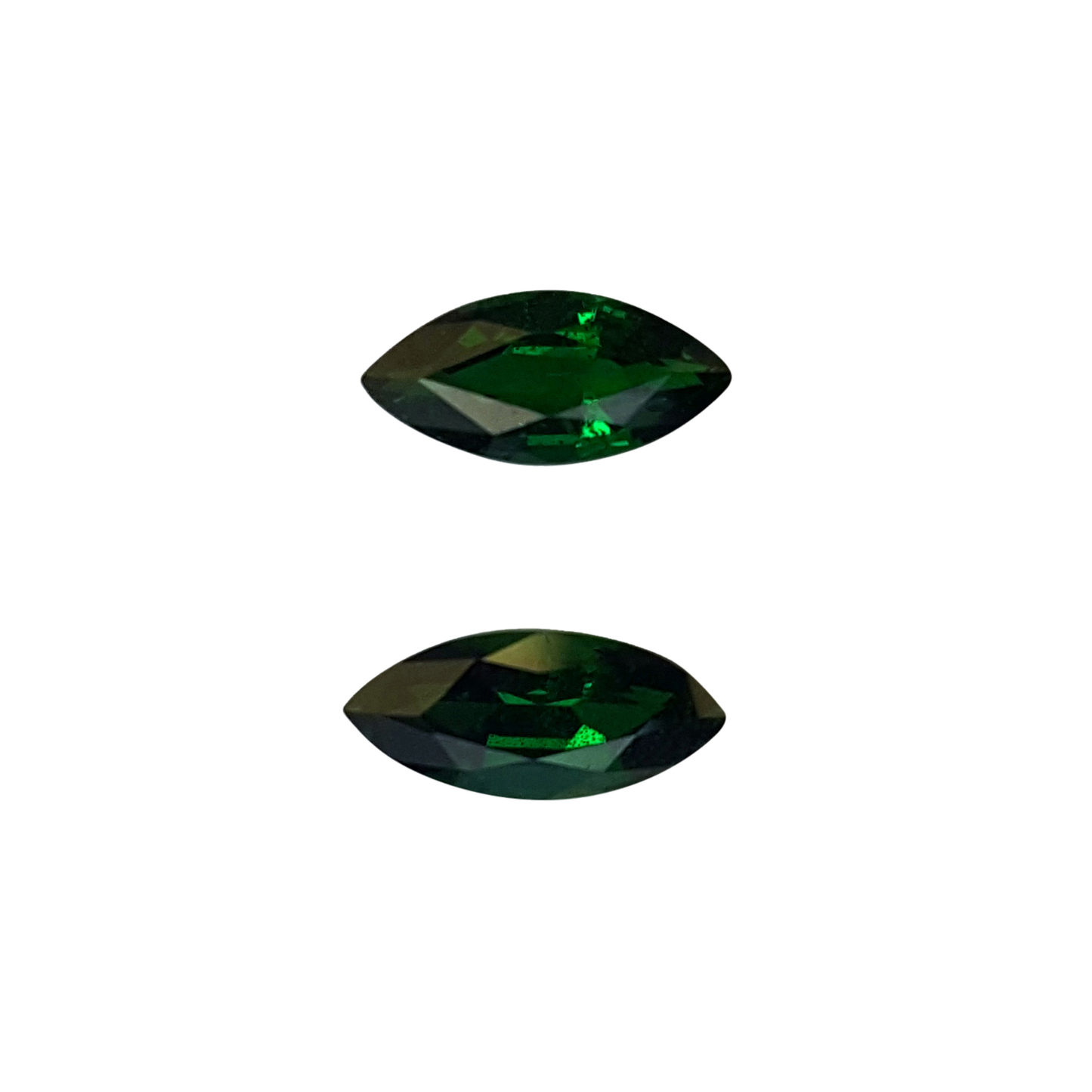 9x4.3mm Marquise Deep Saturated Green Tsavorite Pair