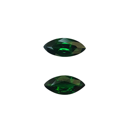 9x4.3mm Marquise Deep Saturated Green Tsavorite Pair