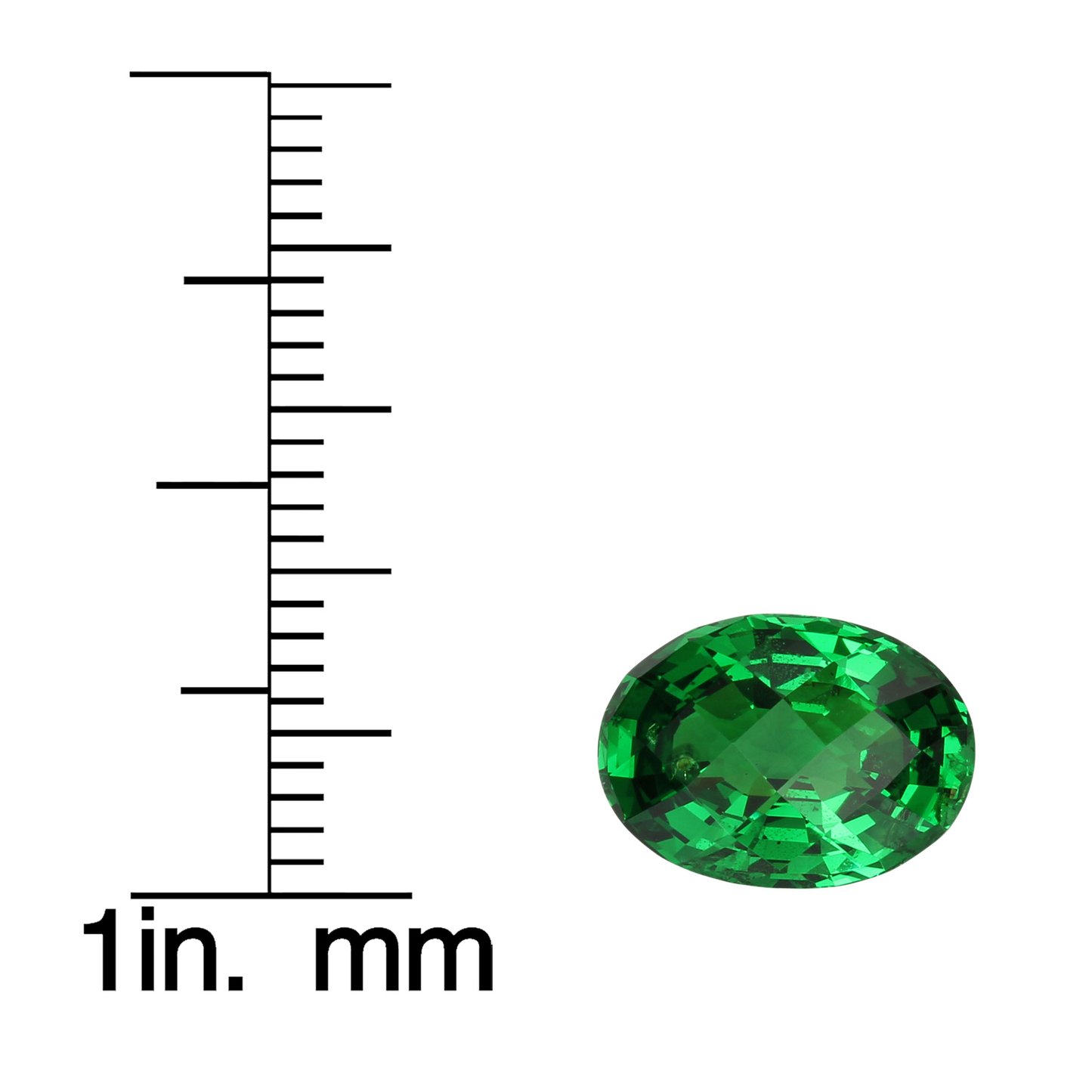 5.46ct Oval Fine Intense Green Tsavorite