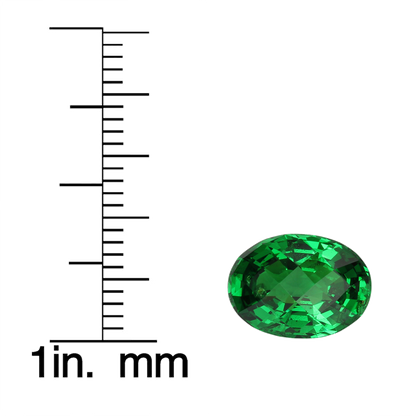 5.46ct Oval Fine Intense Green Tsavorite